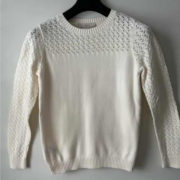 White Crew Neck Sweater - Picture 1 of 6